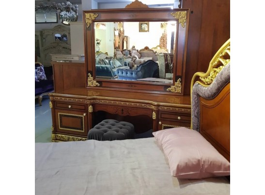 Спальный гарнитур Монарх, орех-золото