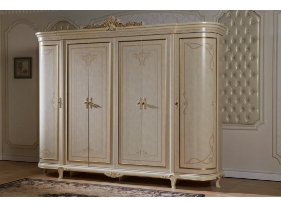 Спальный гарнитур Луиза, слоновая кость