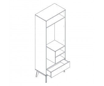 Шкаф двухдверный "Калгари" молодежная