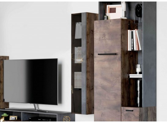 Шкаф навесной с 1дв-й "Глазго" гостиная в Ростове-на-Дону