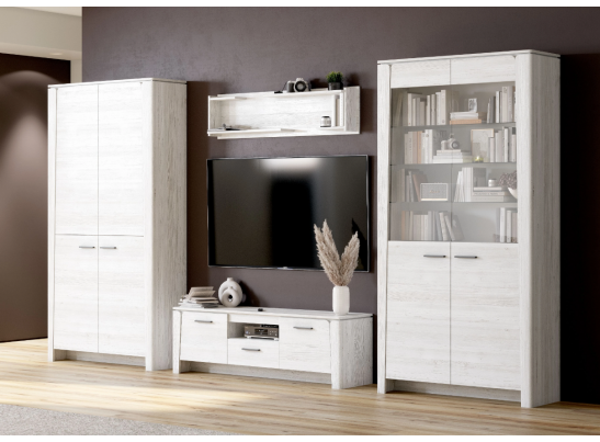 Шкаф -витрина двухдверный "Мальта" гостиная Дуб винтерберг Шкаф -витрина двухдверный "Мальта" гостиная Дуб винтерберг