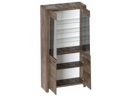 Шкаф -витрина двухдверный "Мальта" гостиная Таксония