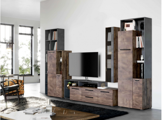 Шкаф навесной с дв "Глазго" гостиная