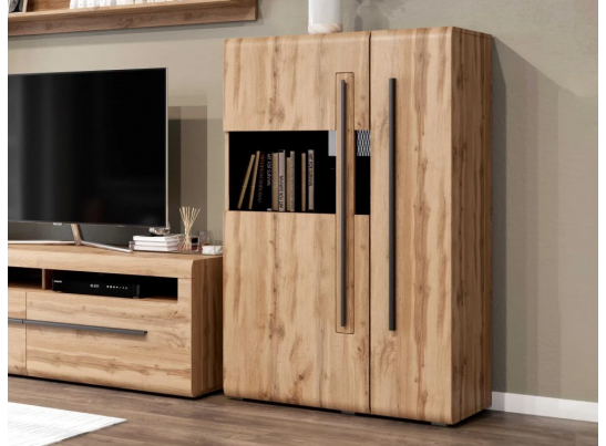 Шкаф-витрина двухдверный "Ницца" гостиная