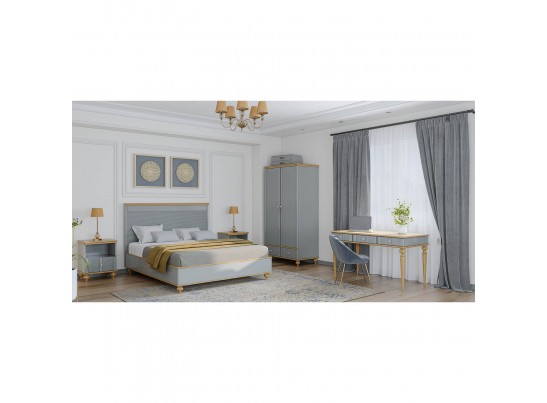 Кровать "Рандеву" 140 (белый, серый) в Ростове-на-Дону