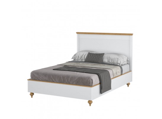 Кровать "Рандеву" 140 (белый, серый) в Ростове-на-Дону