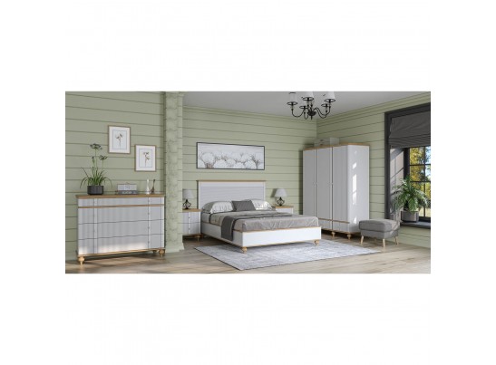 Кровать "Рандеву" 140 (белый, серый) в Ростове-на-Дону