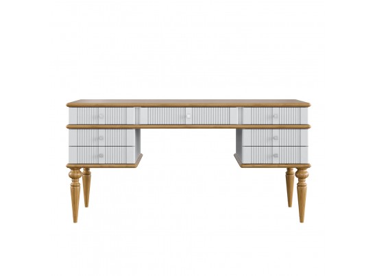 Стол письменный "Рандеву" 007 (белый, серый) в Ростове-на-Дону