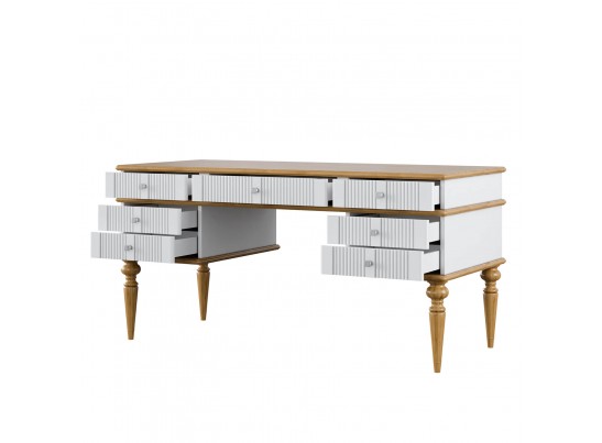 Стол письменный "Рандеву" 007 (белый, серый) в Ростове-на-Дону