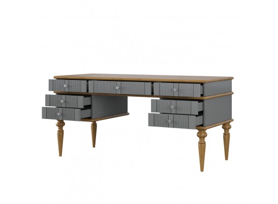 Стол письменный "Рандеву" 007 (белый, серый) в Ростове-на-Дону