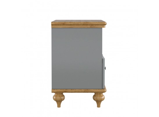 Тумба прикроватная "Рандеву" 01 (белый, серый) в Ростове-на-Дону
