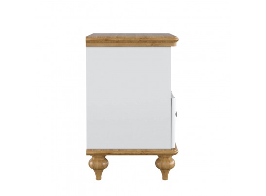 Тумба прикроватная "Рандеву" 01 (белый, серый) в Ростове-на-Дону