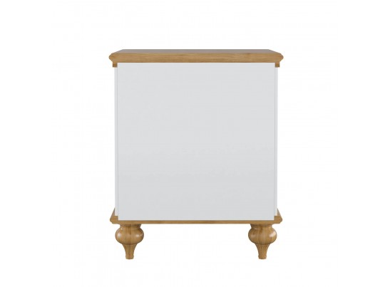 Тумба прикроватная "Рандеву" 01 (белый, серый) в Ростове-на-Дону