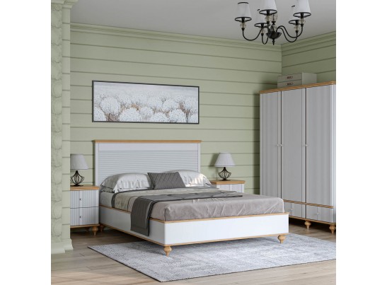 Тумба прикроватная "Рандеву" 02 (белый, серый) в Ростове-на-Дону