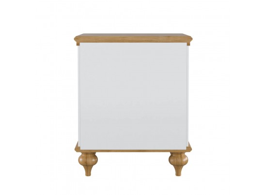 Тумба прикроватная "Рандеву" 02 (белый, серый) в Ростове-на-Дону