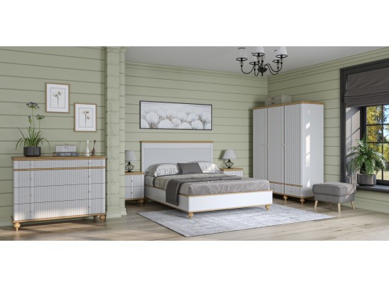 Комод "Рандеву" 04 (белый, серый) в Ростове-на-Дону