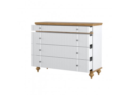 Комод "Рандеву" 04 (белый, серый) в Ростове-на-Дону