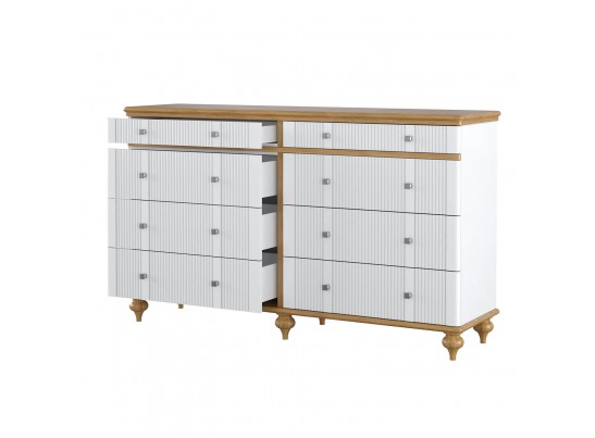 Комод "Рандеву" 08 (белый, серый) в Ростове-на-Дону