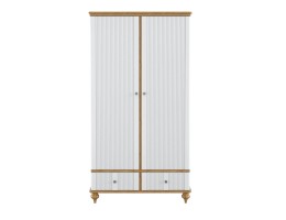 Шкаф для одежды "Рандеву" 22 (белый, серый) Шкаф для одежды "Рандеву" 22 (белый, серый)