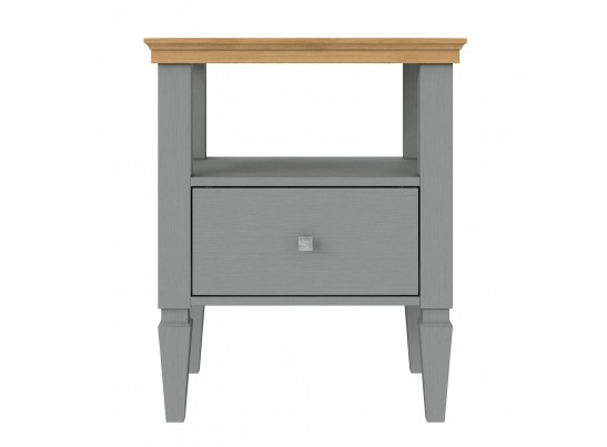 2.1.3 Тумба прикроватная "Ольса" 01 (серый 7042/антик 24) в Ростове-на-Дону