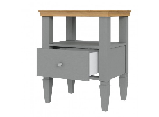 2.1.3 Тумба прикроватная "Ольса" 01 (серый 7042/антик 24) в Ростове-на-Дону