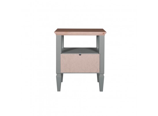 2.1.3 Тумба прикроватная "Ольса" 01 (серый 7042/антик 24) в Ростове-на-Дону
