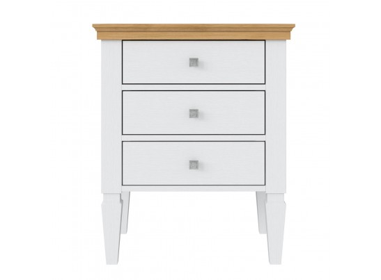 2.3.2 Тумба прикроватная "Ольса" 03 (белый лак/антик 24) в Ростове-на-Дону