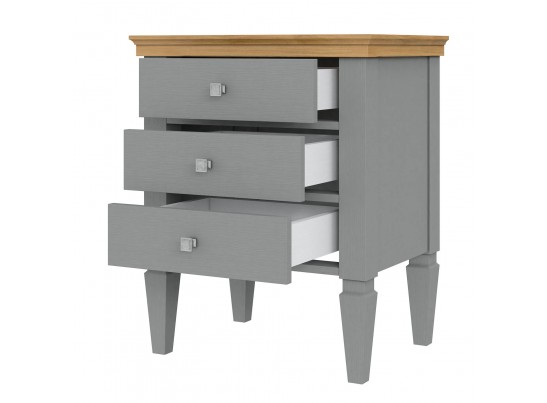 2.3.3 Тумба прикроватная "Ольса" 03 (серый 7042/антик 24) в Ростове-на-Дону