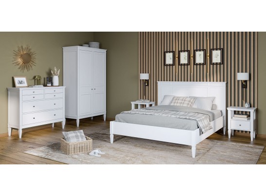 4.1.1 Шкаф для одежды "Ольса" 02 (белый лак) в Ростове-на-Дону