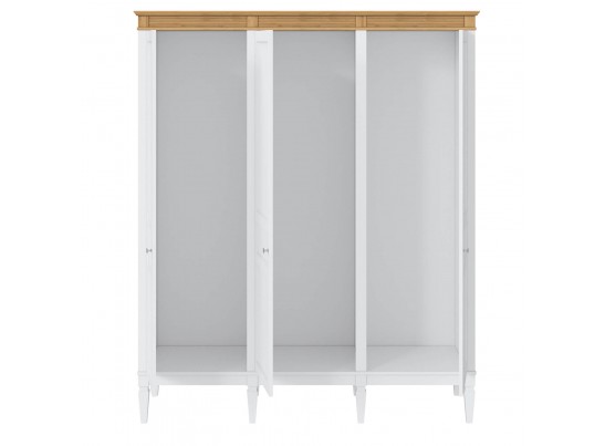 4.2.2 Шкаф для одежды "Ольса" 03 (белый лак/антик 24) в Ростове-на-Дону