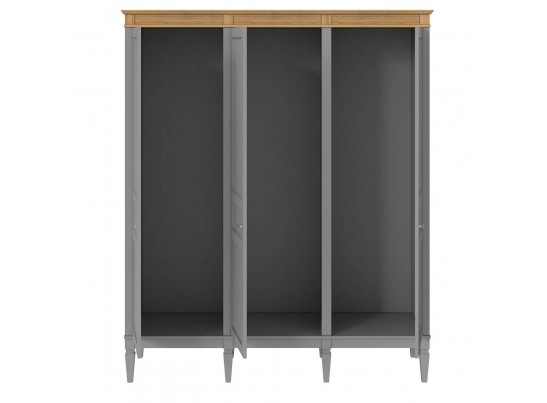 4.2.3 Шкаф для одежды "Ольса" 03 (серый 7042/антик 24) в Ростове-на-Дону