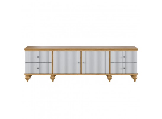 Тумба ТВ "Рандеву" 024 белый лак