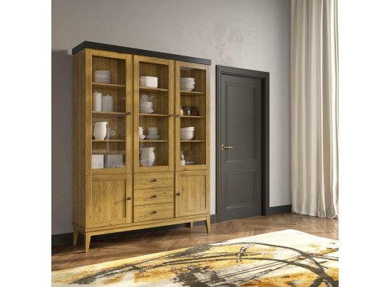 Шкаф для посуды «Бон Вояж» 233 антик в Ростове-на-Дону