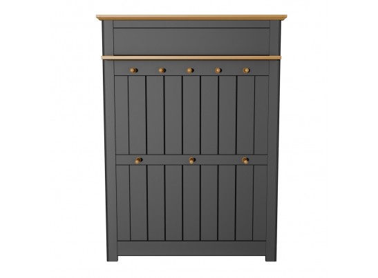 Вешалка Пенни белый блэк/антик 24