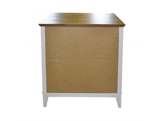 Комод с 4 ящиками 022 Пенни белый воск/антик 24