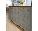 Комод с ящиками из дерева 036 Пенни серый 7046/антик 24