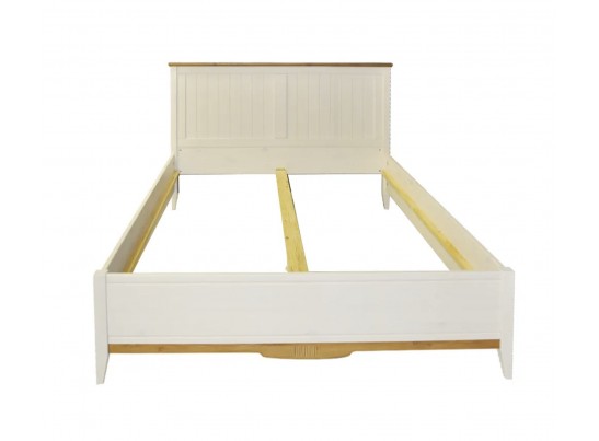 Кровать двуспальная 160х200 Пенни белый воск/антик 24