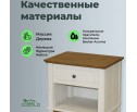 Тумба прикроватная Пенни белый воск/антик 24