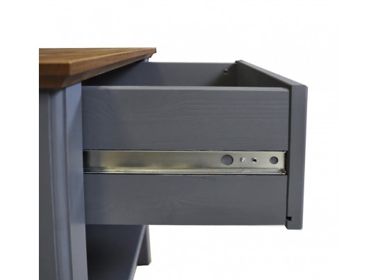 Тумба прикроватная Пенни серый 7046/антик 24