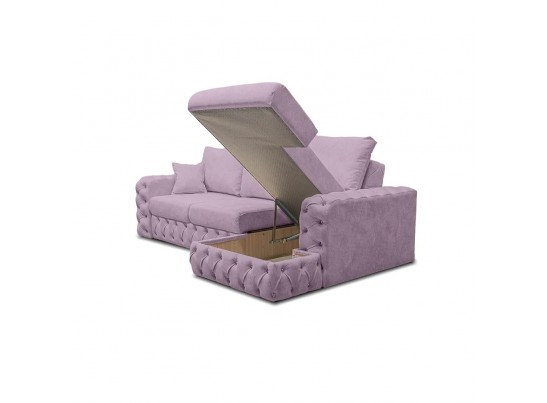 Диван Райли NEW с оттоманкой, змейка+ППУ локоть в оттоманке