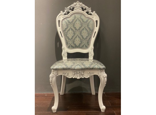 Стул Розалия (белый, патина серебро)