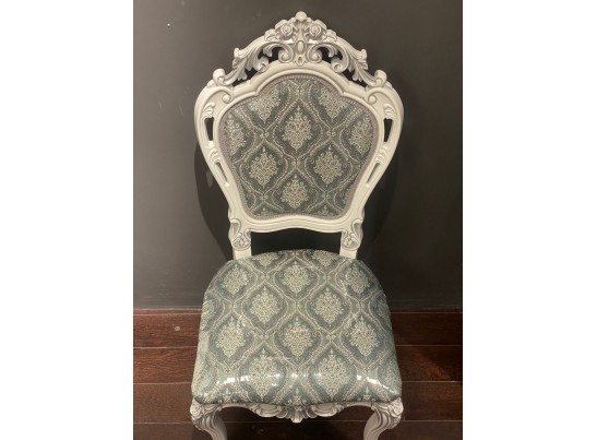 Стул Розалия (белый, патина серебро)