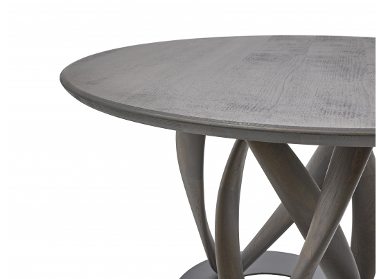 Стол обеденный "Инфинити одиночный" круглая деревянная столешница в Ростове-на-Дону