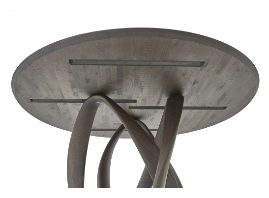 Стол обеденный "Инфинити одиночный" круглая деревянная столешница в Ростове-на-Дону