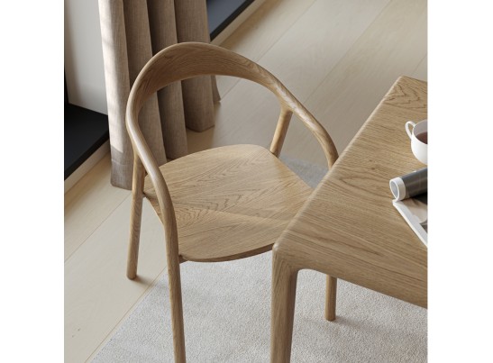 Стол из массива дуба «Милина» цельный