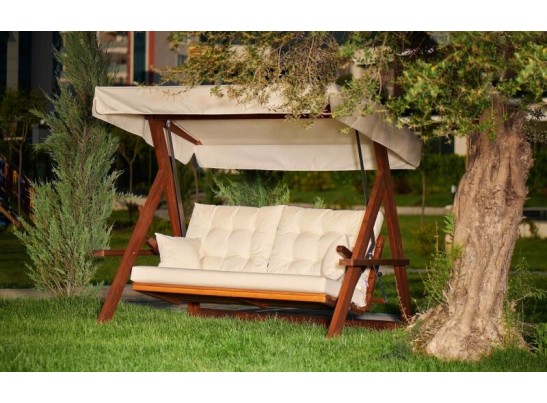 Качели Lyon с бежевыми подушками в Ростове-на-Дону