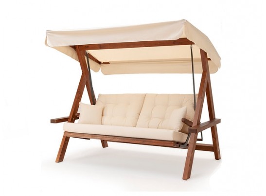 Качели Lyon с бежевыми подушками в Ростове-на-Дону