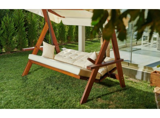 Качели Lyon с бежевыми подушками в Ростове-на-Дону