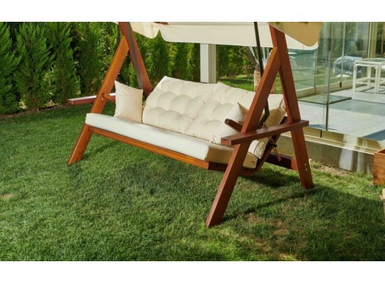 Качели Lyon с бежевыми подушками в Ростове-на-Дону