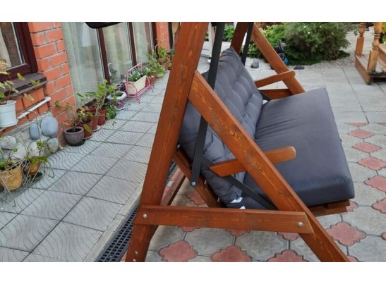 Качели Paris серые с подушками в Ростове-на-Дону